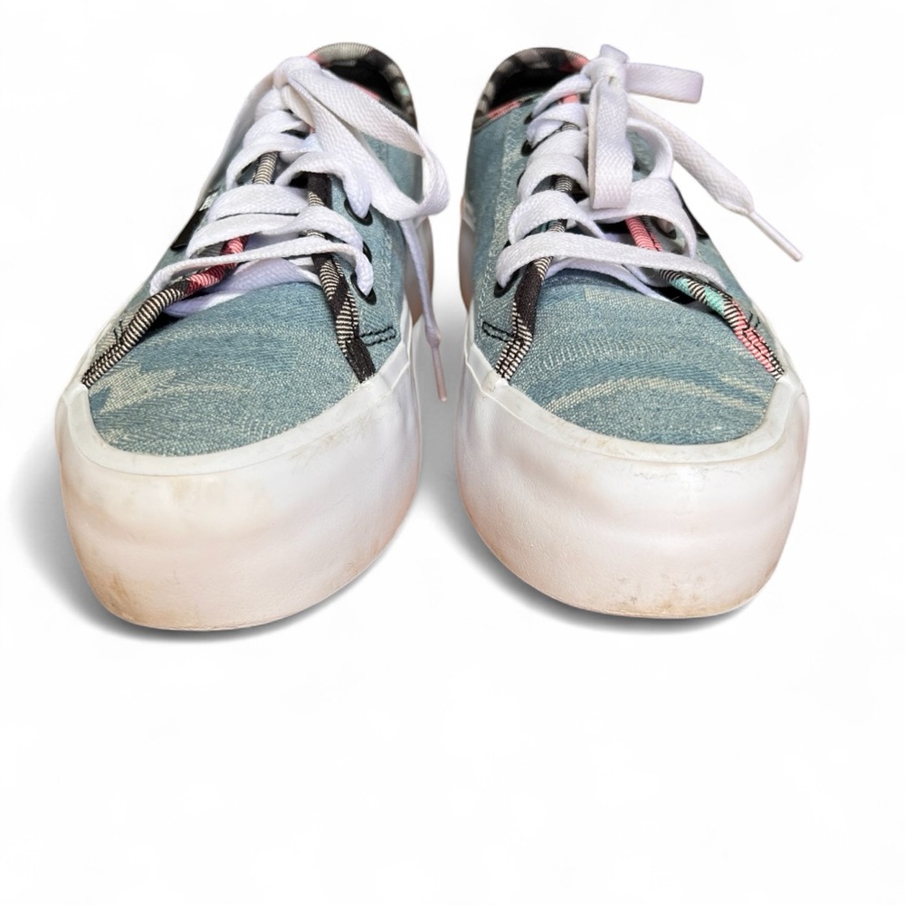 ⭐️ DC Manual Platform Denim Skate Casual Sneakers Women's Shoes Size 6.5 Vegan - Picture 6 of 10